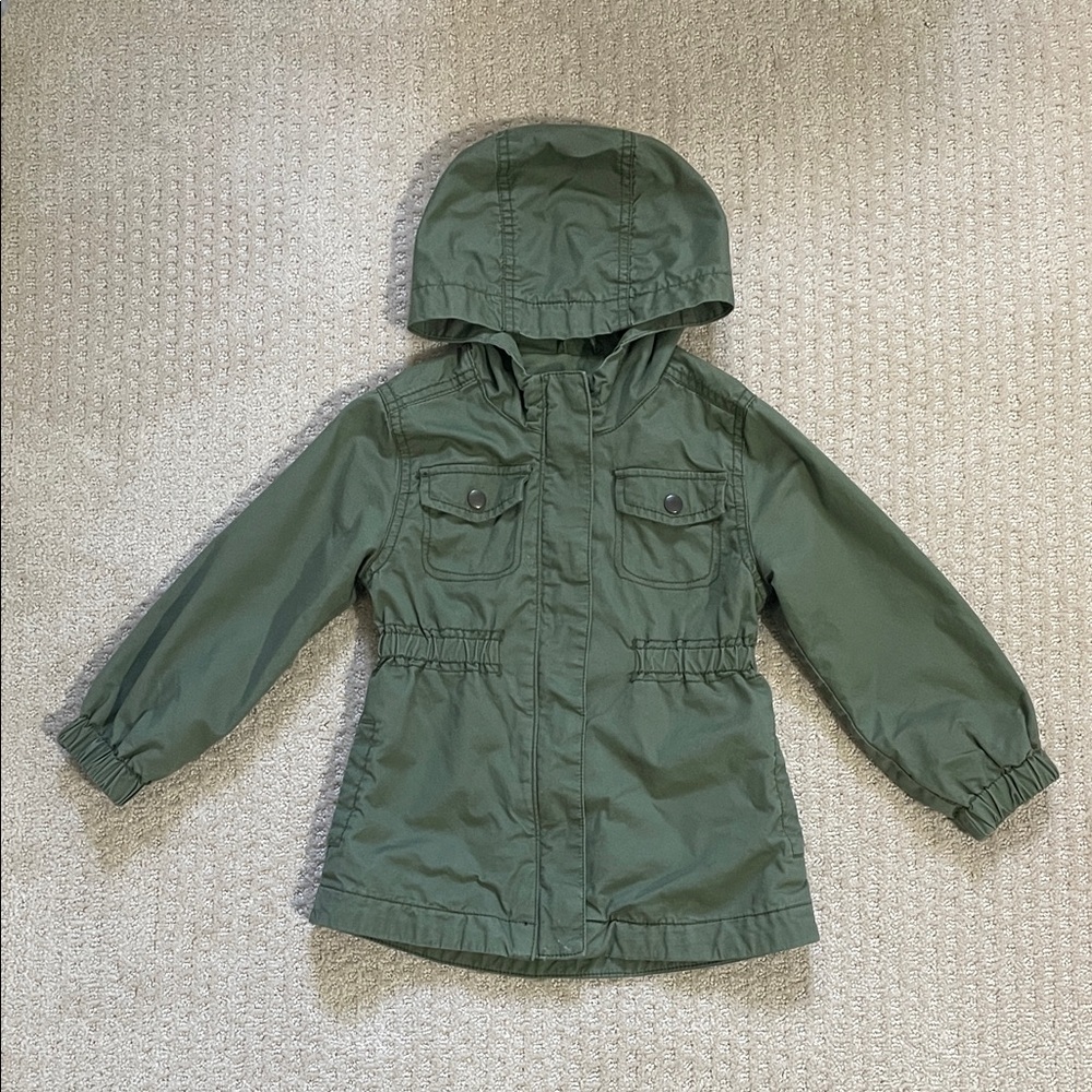Old Navy Olive Green Toddler Utility Jacket